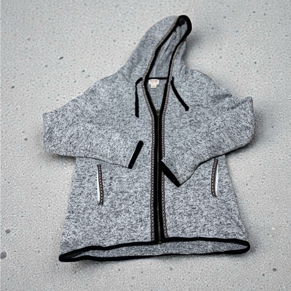 Mossimo Supply Co. Tops - Mossimo Supply Co. Gray and Black Textured Hoodie with colorful trim